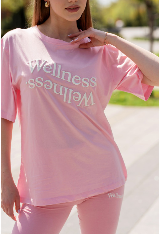 Рожевий костюм з велосипедками Wellness — 890255. Maritel. Зображення 1 Рожевий костюм з велосипедками Wellness — 890255. Maritel. Зображення 1