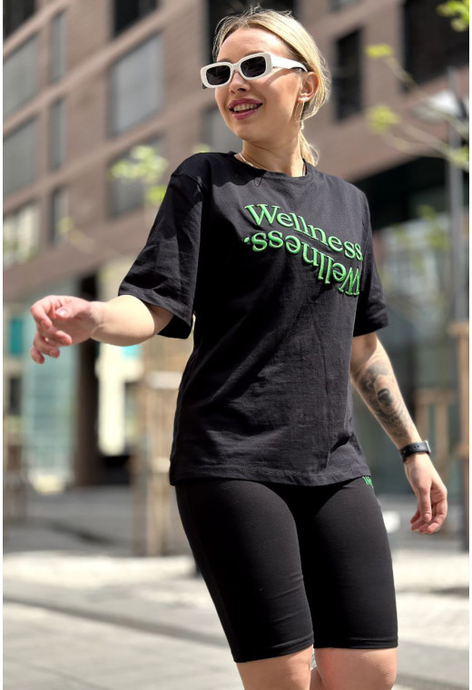 Чорний костюм з велосипедками Wellness — 506565. Maritel. Зображення 7 Чорний костюм з велосипедками Wellness — 506565. Maritel. Зображення 7