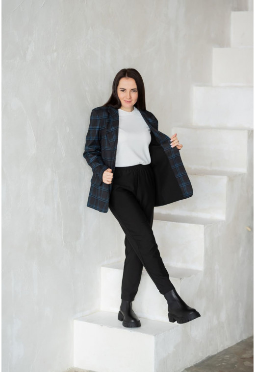 Черный костюм в синей клетке — 592185. Maritel. Изображенние 3 Черный костюм в синей клетке — 592185. Maritel. Изображенние 3