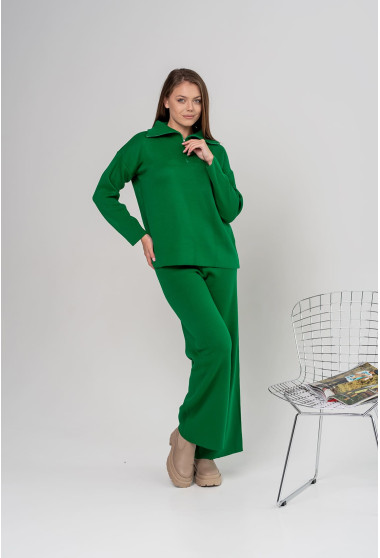 Зелений костюм із блискавкою. Maritel. Зображення 5