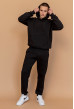 Чорний чоловічий спортивний костюм з худі — 188448. Maritel Чорний чоловічий спортивний костюм з худі — 188448. Maritel