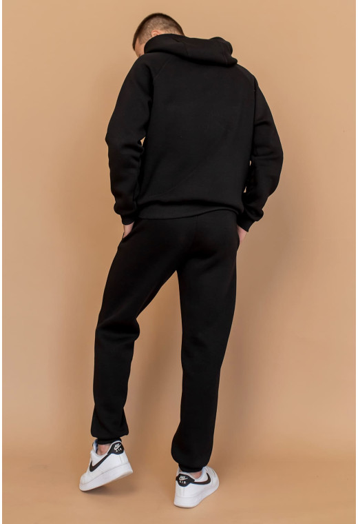 Чорний чоловічий спортивний костюм з худі — 188448. Maritel. Зображення 1 Чорний чоловічий спортивний костюм з худі — 188448. Maritel. Зображення 1