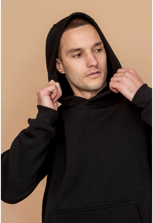 Чорний чоловічий спортивний костюм з худі — 188448. Maritel. Зображення 2 Чорний чоловічий спортивний костюм з худі — 188448. Maritel. Зображення 2