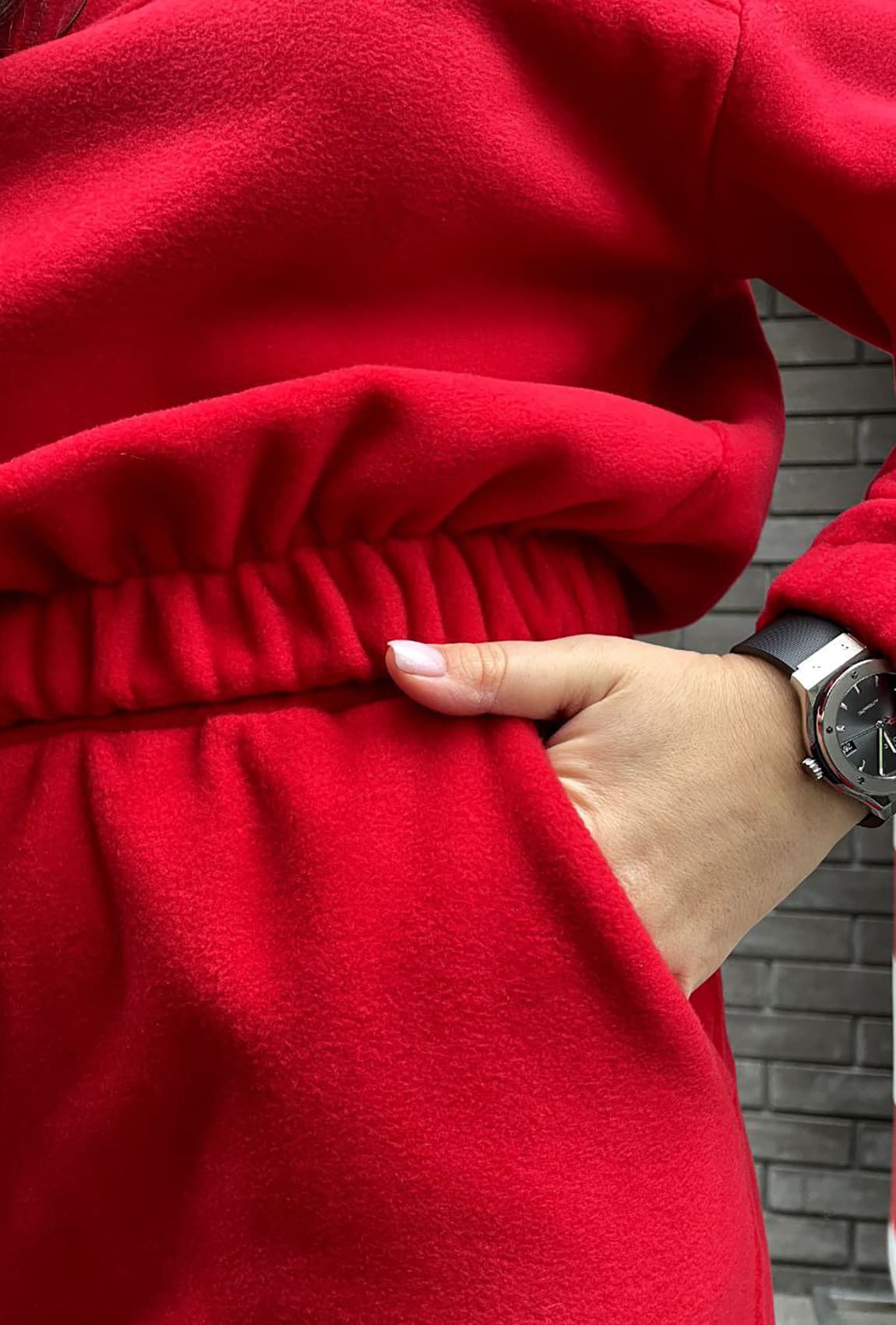 Красный костюм на флисе — 625989. Maritel. Изображенние 2 Красный костюм на флисе — 625989. Maritel. Изображенние 2