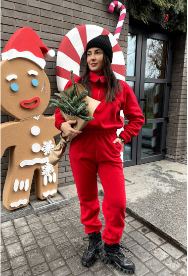  Красный костюм на флисе. Maritel. Изображенние 7