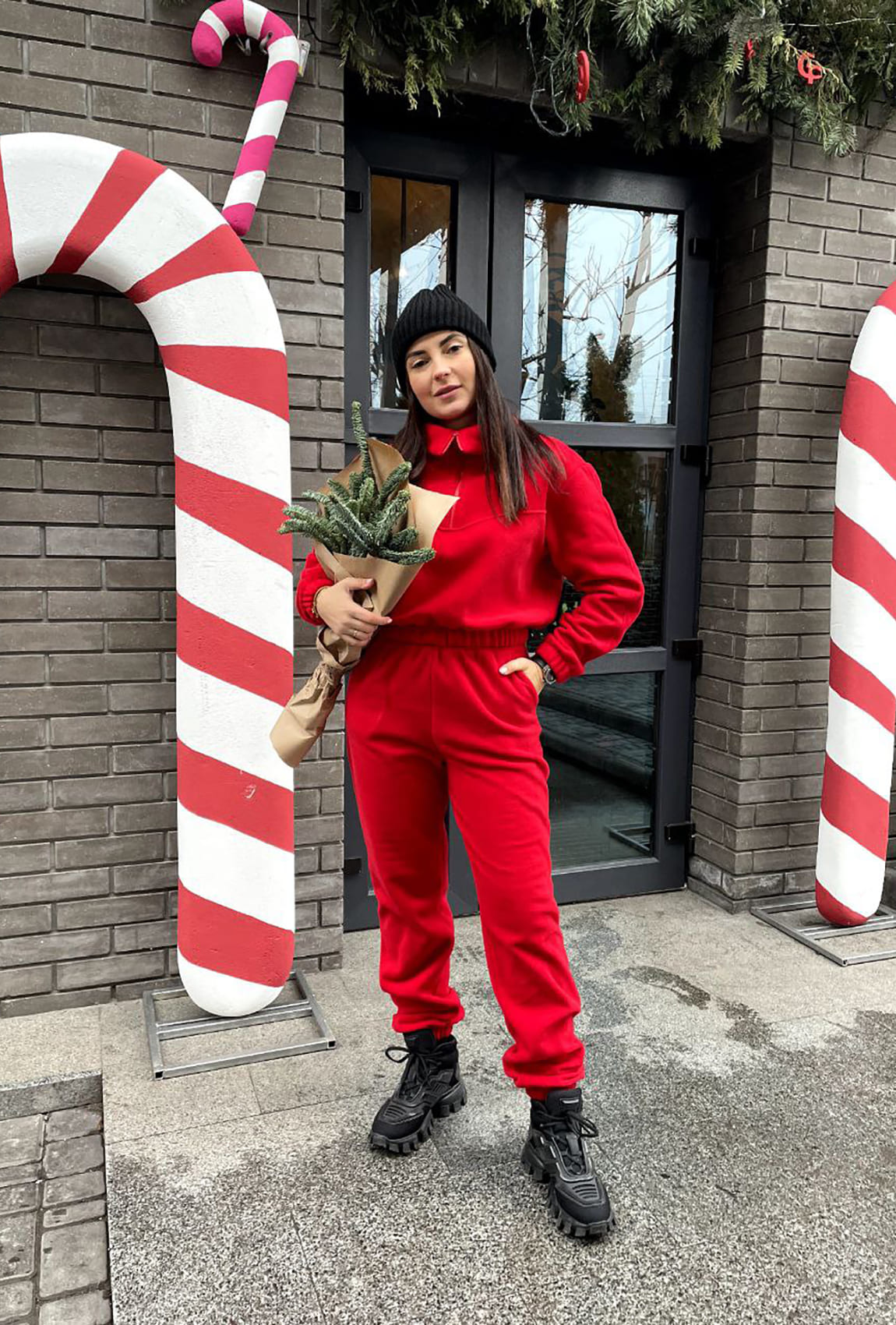 Красный костюм на флисе — 625989. Maritel. Изображенние 1 Красный костюм на флисе — 625989. Maritel. Изображенние 1