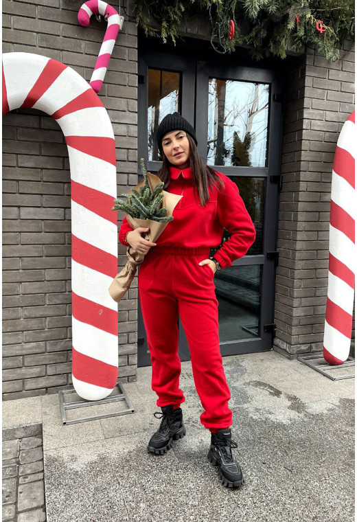 Красный костюм на флисе — 625989. Maritel. Изображенние 1 Красный костюм на флисе — 625989. Maritel. Изображенние 1