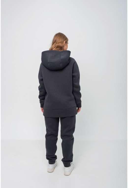 Графитовый спортивный костюм с худи футер — 947043. Maritel. Изображенние 2 Графитовый спортивный костюм с худи футер — 947043. Maritel. Изображенние 2
