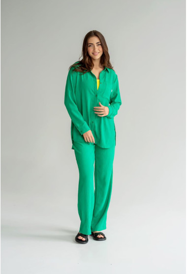 Светло-зеленый костюм жатка . Maritel. Изображенние 9