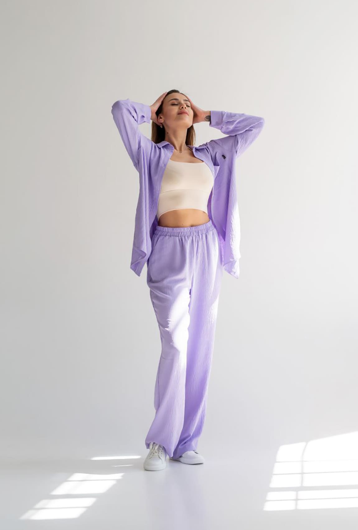 Світло-лавандовий костюм жатка — 996253. Maritel. Зображення 1 Світло-лавандовий костюм жатка — 996253. Maritel. Зображення 1