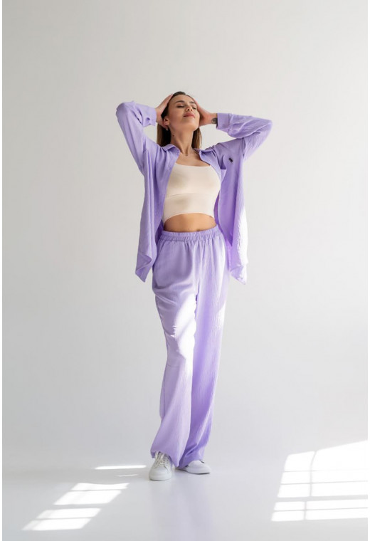 Світло-лавандовий костюм жатка — 996253. Maritel. Зображення 1 Світло-лавандовий костюм жатка — 996253. Maritel. Зображення 1