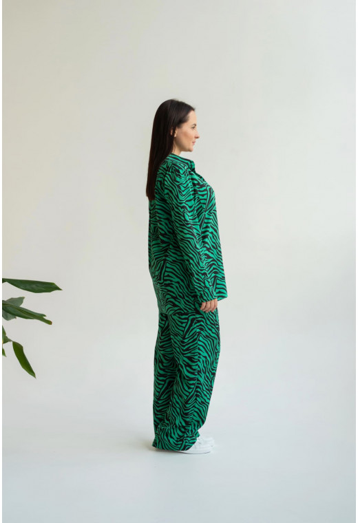 Зеленый костюм в зебру — 529292. Maritel. Изображенние 2 Зеленый костюм в зебру — 529292. Maritel. Изображенние 2