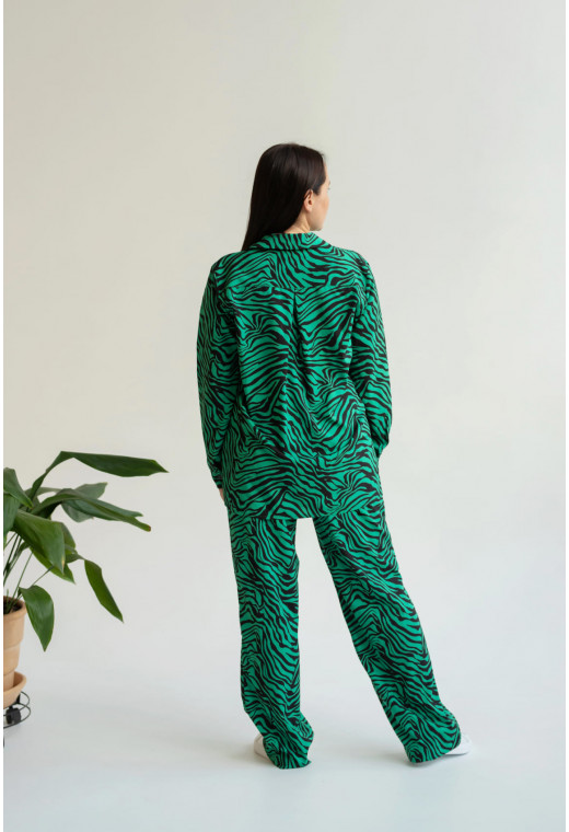 Зеленый костюм в зебру — 529292. Maritel. Изображенние 1 Зеленый костюм в зебру — 529292. Maritel. Изображенние 1