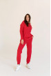 Малиновый спортивный костюм с худи футер — 160514. Maritel Малиновый спортивный костюм с худи футер — 160514. Maritel