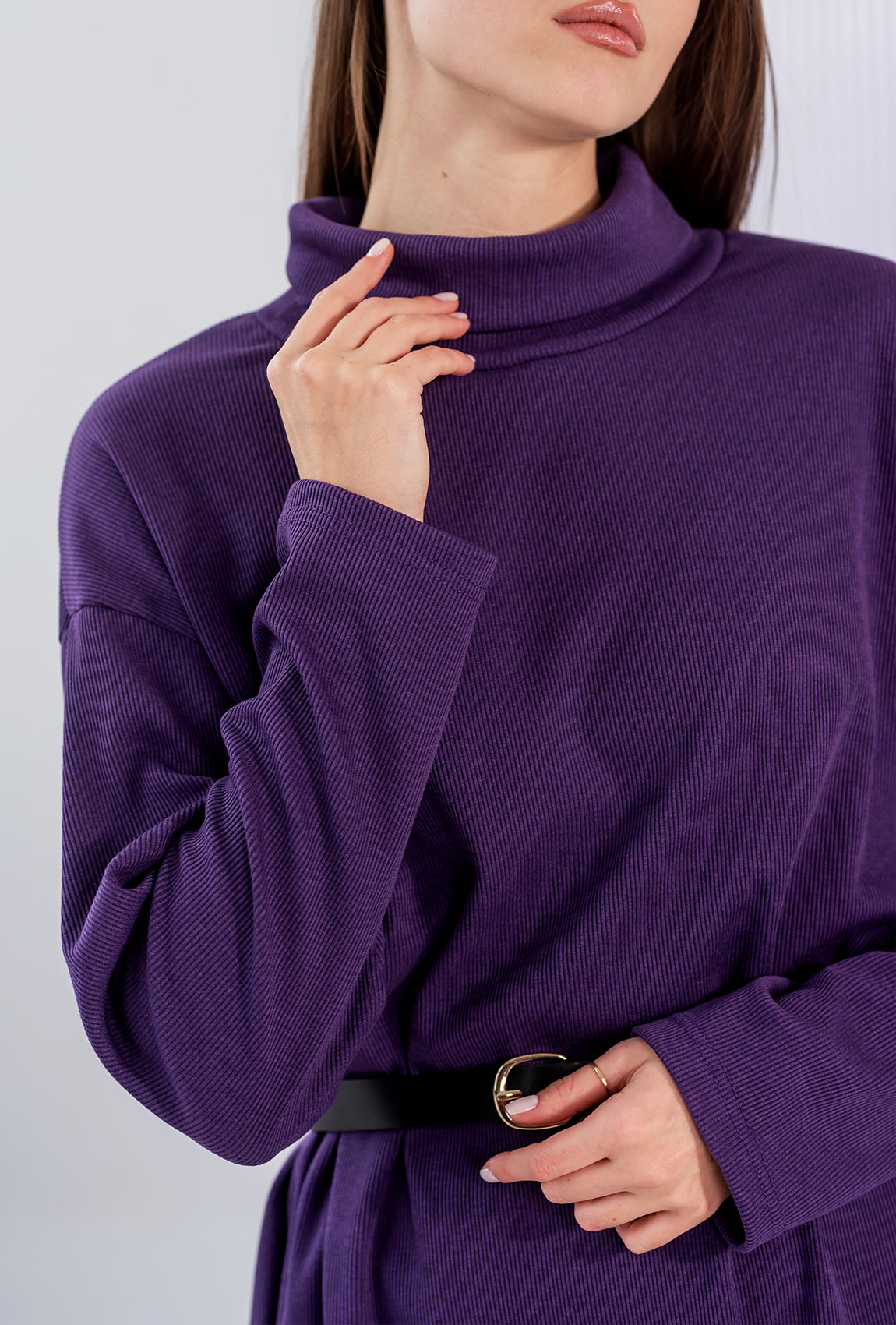 Фиолетовый костюм комфорт — 395082. Maritel. Изображенние 4 Фиолетовый костюм комфорт — 395082. Maritel. Изображенние 4