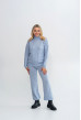 Голубой вязаный костюм коса — 152608. Maritel Голубой вязаный костюм коса — 152608. Maritel
