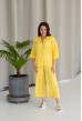 Желтый льняной костюм с кюлотами — 381397. Maritel Желтый льняной костюм с кюлотами — 381397. Maritel