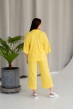 Желтый льняной костюм с кюлотами — 381397. Maritel. Изображенние 1 Желтый льняной костюм с кюлотами — 381397. Maritel. Изображенние 1