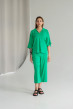 Зеленый льняной костюм с кюлотами — 528644. Maritel Зеленый льняной костюм с кюлотами — 528644. Maritel