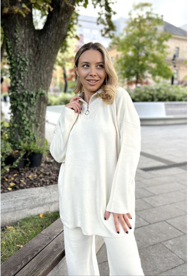 Молочний костюм в'язаний з блискавкою кільце. Maritel. Зображення 10