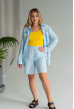 Блакитний костюм муслін із шортами — 256567. Maritel Блакитний костюм муслін із шортами — 256567. Maritel