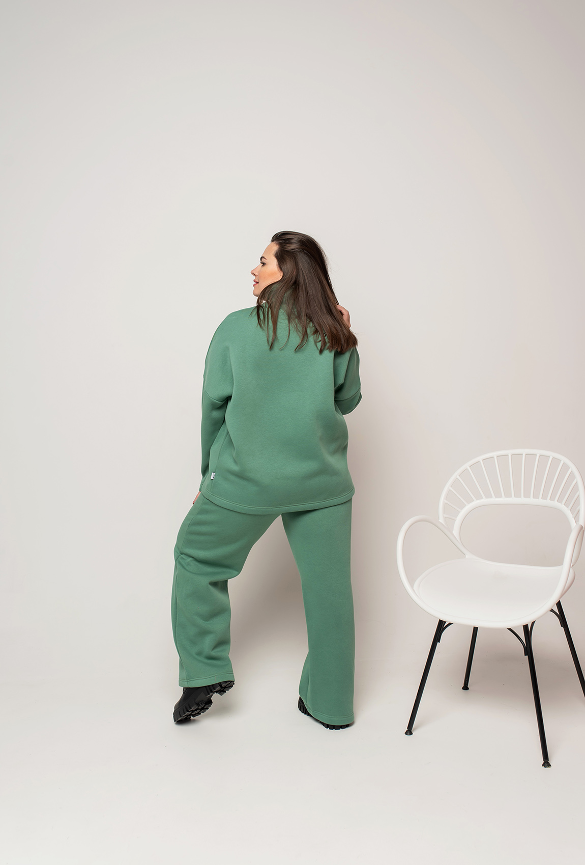 Оливковый костюм футер — 411289. Maritel. Изображенние 2 Оливковый костюм футер — 411289. Maritel. Изображенние 2