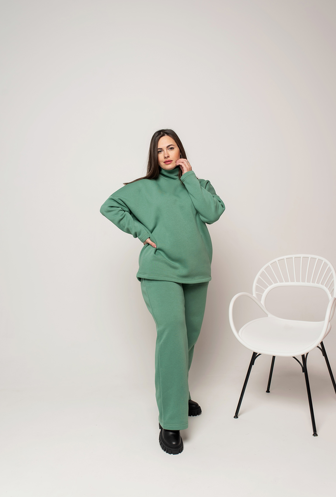 Оливковый костюм футер — 411289. Maritel Оливковый костюм футер — 411289. Maritel