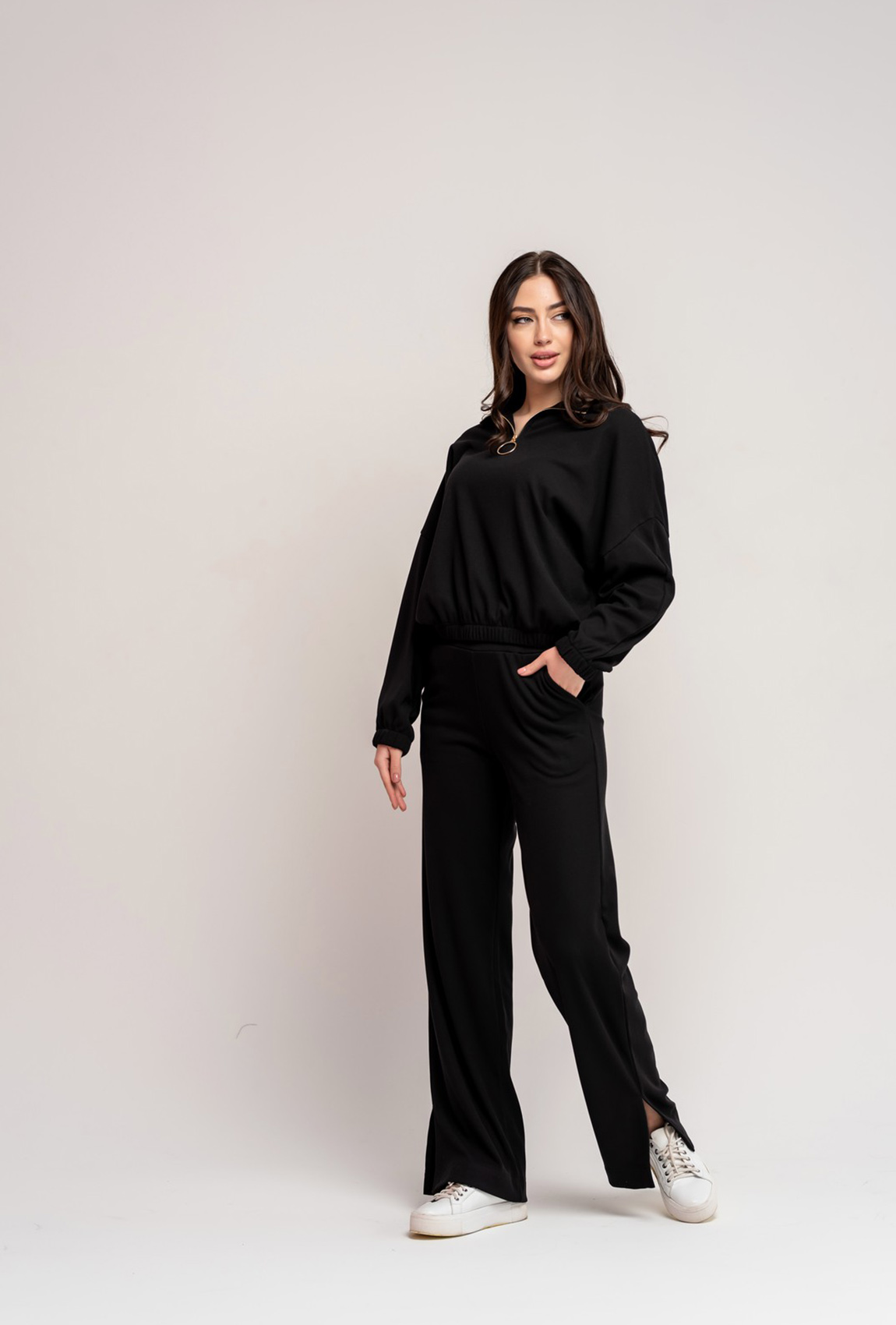 Чорний костюм прогулянковий — 340579. Maritel. Зображення 2 Чорний костюм прогулянковий — 340579. Maritel. Зображення 2