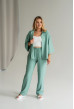 Ментоловый брючный костюм с летним жакетом — 606680. Maritel Ментоловый брючный костюм с летним жакетом — 606680. Maritel
