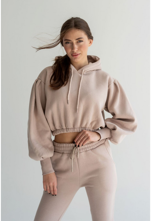 Бежевый костюм на резинке — 788038. Maritel. Изображенние 1 Бежевый костюм на резинке — 788038. Maritel. Изображенние 1