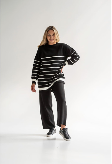 Чорний костюм з тунікою. Maritel. Зображення 11