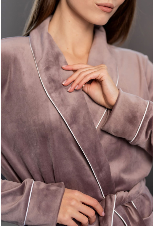 Бронзовый велюровый костюм шаль — 855401. Maritel. Изображенние 4 Бронзовый велюровый костюм шаль — 855401. Maritel. Изображенние 4