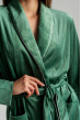 Оливковый велюровый костюм шаль с карманами — 252146. Maritel. Изображенние 2 Оливковый велюровый костюм шаль с карманами — 252146. Maritel. Изображенние 2