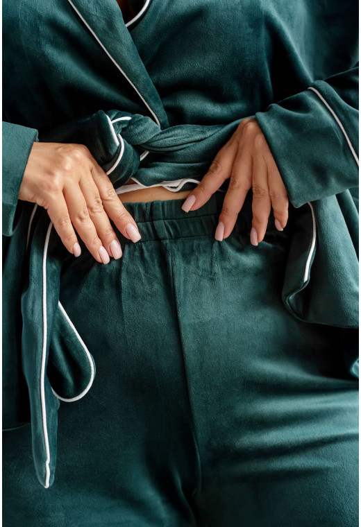 Смарагдовий костюм з кишенею шаль — 898230. Maritel. Зображення 2 Смарагдовий костюм з кишенею шаль — 898230. Maritel. Зображення 2