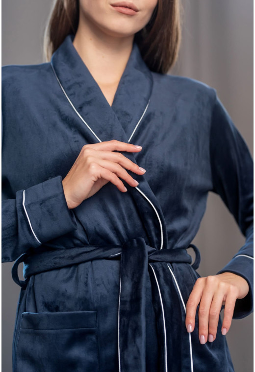 Синий костюм с карманом шаль — 795680. Maritel. Изображенние 4 Синий костюм с карманом шаль — 795680. Maritel. Изображенние 4