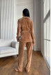 Бежевый велюровый костюм шаль с карманами — 452825. Maritel. Изображенние 2 Бежевый велюровый костюм шаль с карманами — 452825. Maritel. Изображенние 2