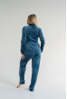 Велюровий костюм шаль з кишенями кольору морської хвилі — 220585. Maritel. Зображення 2 Велюровий костюм шаль з кишенями кольору морської хвилі — 220585. Maritel. Зображення 2
