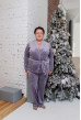 Темно-ліловий велюровий костюм шаль з кишенями — 373556. Maritel. Зображення 1 Темно-ліловий велюровий костюм шаль з кишенями — 373556. Maritel. Зображення 1