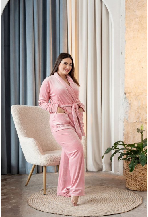 Рожевий костюм з кишенею шаль — 634484. Maritel. Зображення 2 Рожевий костюм з кишенею шаль — 634484. Maritel. Зображення 2