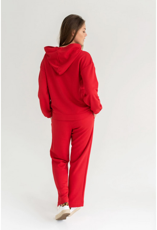 Червоний спортивний костюм (рюш) — 145070. Maritel. Зображення 2 Червоний спортивний костюм (рюш) — 145070. Maritel. Зображення 2