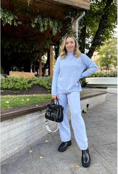 Блакитний костюм зі светром під горло. Maritel. Зображення 11