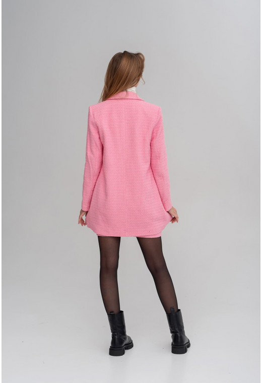 Рожевий твідовий костюм зі спідницею — 229246. Maritel. Зображення 2 Рожевий твідовий костюм зі спідницею — 229246. Maritel. Зображення 2