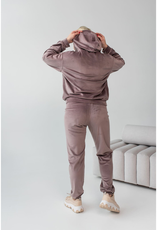 Бронзовый спортивный велюровый костюм (с капюшоном) — 823782. Maritel. Изображенние 2 Бронзовый спортивный велюровый костюм (с капюшоном) — 823782. Maritel. Изображенние 2