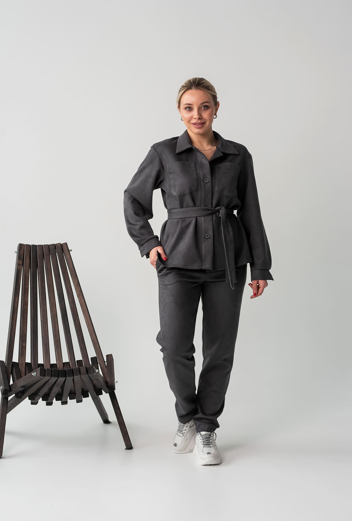 Графітовий весняний костюм —  992425. Maritel