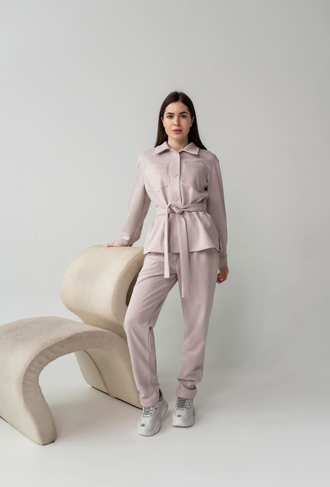 Пудровий весняний костюм — 194882. Maritel Пудровий весняний костюм — 194882. Maritel