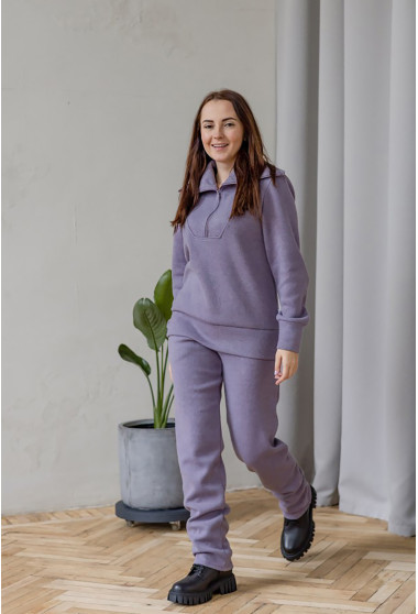 Лавандовий в'язаний костюм. Maritel. Зображення 1