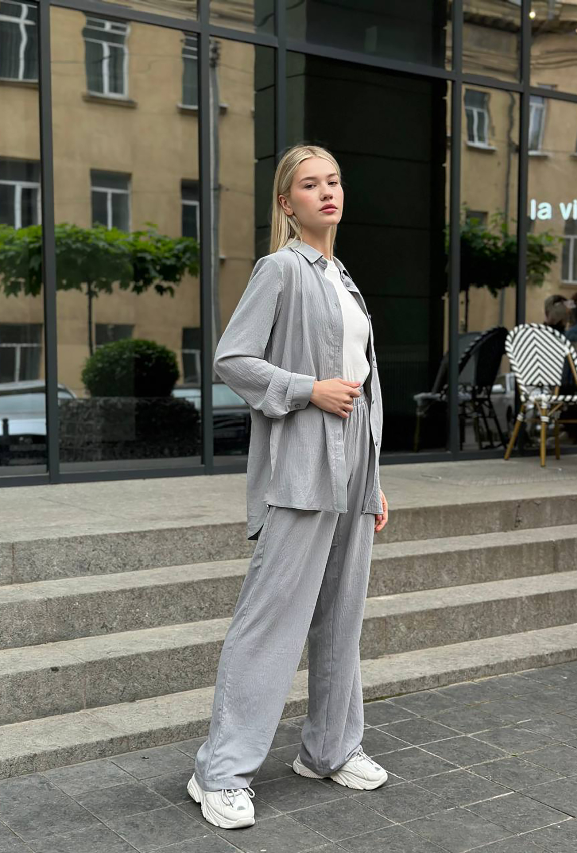 Серый костюм жатка — 721805. Maritel. Изображенние 1 Серый костюм жатка — 721805. Maritel. Изображенние 1