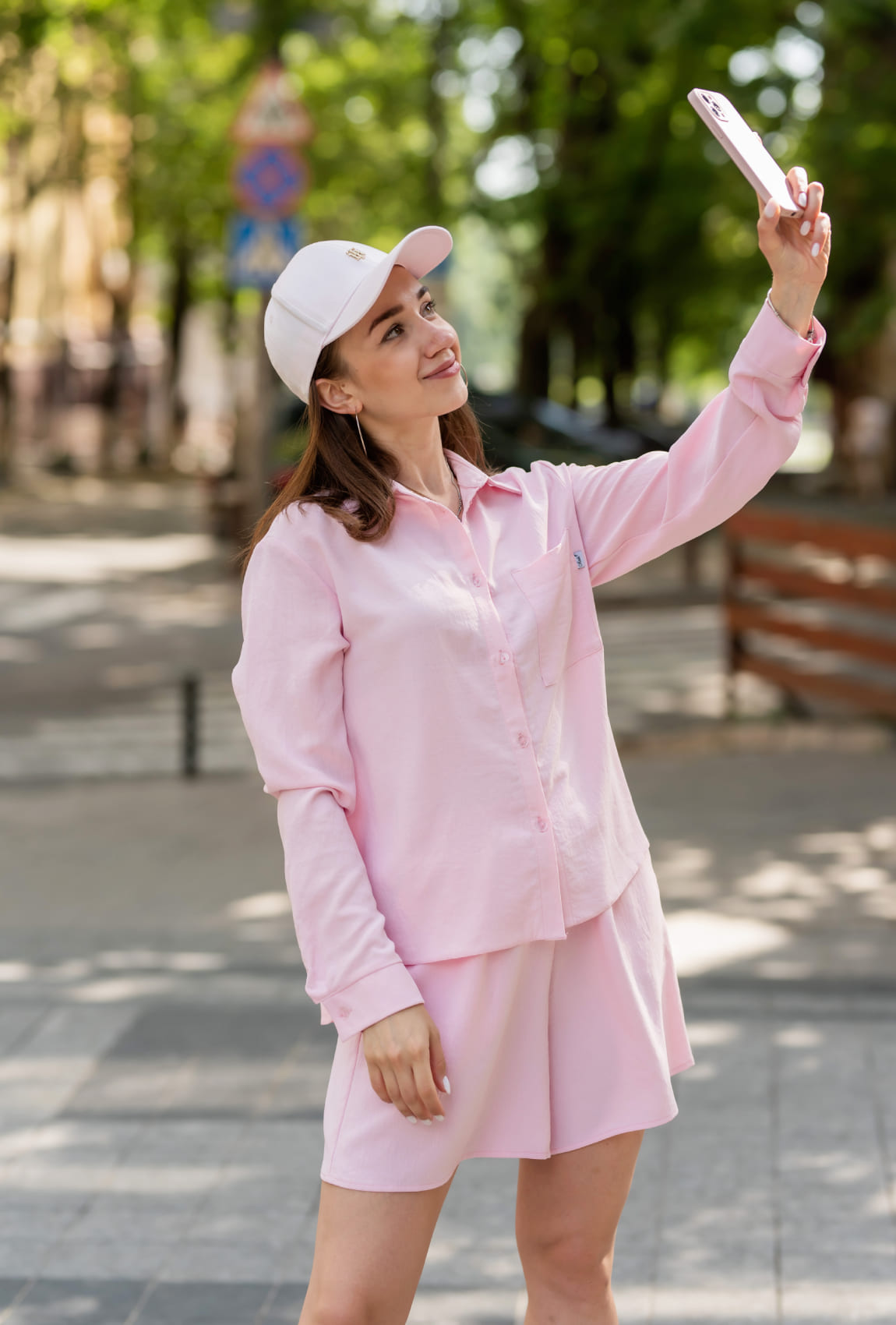 Рожевий костюм жатка з шортами — 278547. Maritel. Зображення 2 Рожевий костюм жатка з шортами — 278547. Maritel. Зображення 2