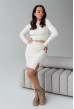 Молочный костюм кроп топ + юбка мини — 128671. Maritel Молочный костюм кроп топ + юбка мини — 128671. Maritel