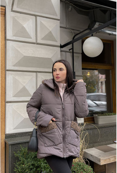 Куртка барашек мокко. Maritel. Изображенние 2